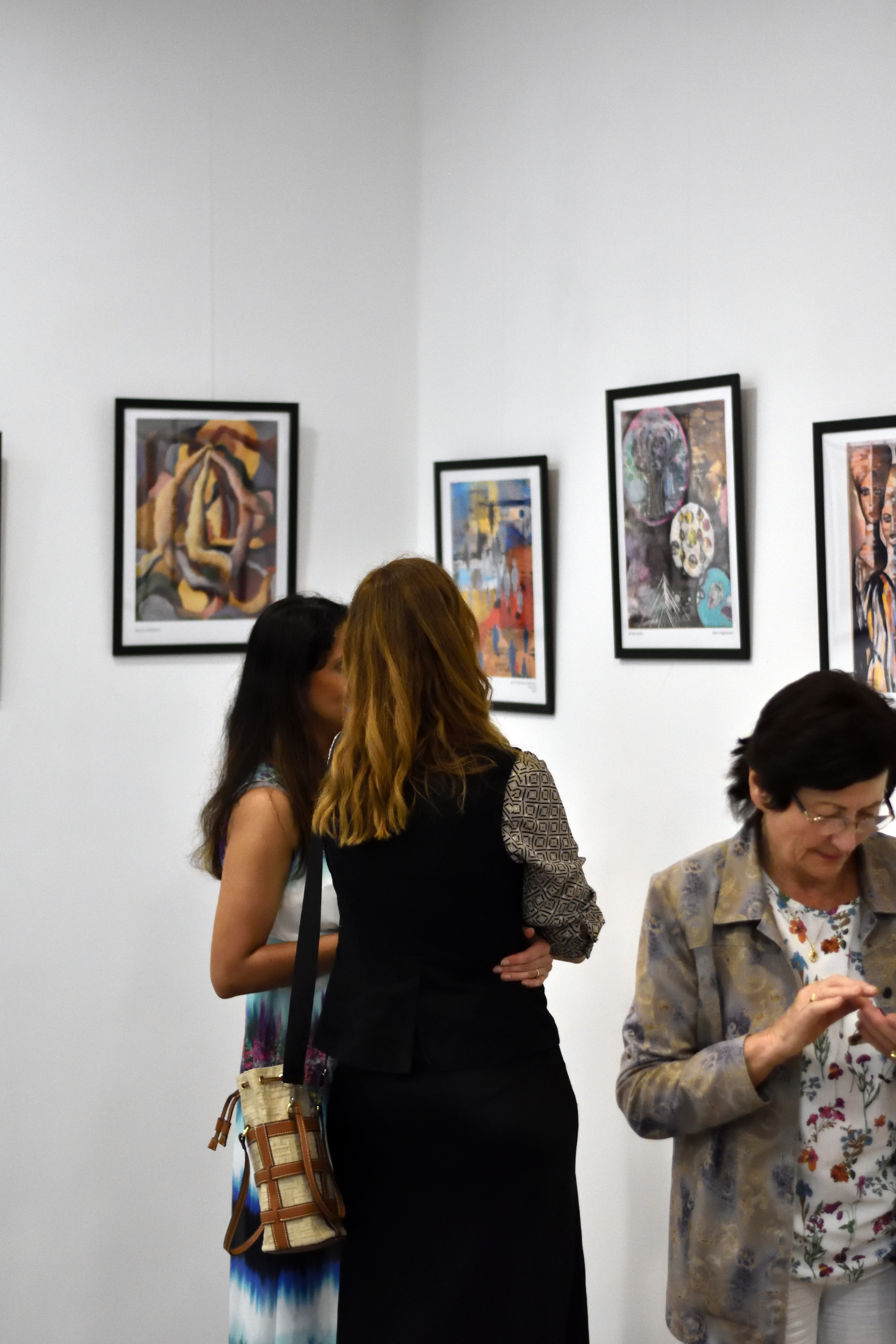 Crowd of visitors at a past Vienna exhibition opening